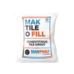 MAKPHALT (MK Petro) Mak Tile-O-Fill Ivory Tile Grout Cement Based | Polymerised Tile Joint Filler - 1 Kg