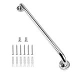 supregear Bathroom Grab Bar, 24 Inch 304 Stainless Steel Bathroom Grab Safety Grab Bars Balance Grab Bar in Chrome for Bathroom Bathtub Shower Toilet Kitchen Bedroom, Concealed Screw Wall Mounted