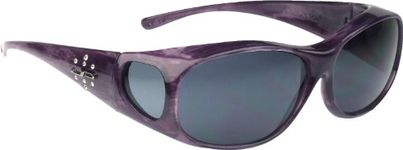 Fitovers Eyewear Element Sunglasses with Swarovski Elements on temples (Purple Haze, Gray)