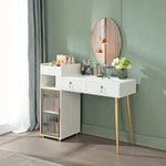 LUKYRA Makeup Vanity Desk with Draw