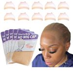 Ugrace Hair HD Wig Cap For Lace Front Wig 10 PCS HD Wig Caps For Women Wig Caps to Hold Wig in Place Transparent Wig Cap Stocking Wig Caps Invisible HD Wig Cap (10 PCS HD WIG CAP)