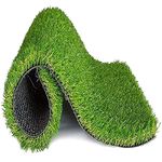 FRESH FROM LOOM 35 mm Skin Friendly Green Grass Mat | Artificial Lawn Turf | High Density Premium Grass | Indoor & Outdoor Use Carpet Mat | Washable| Artificial Grass Carpet Mat (Size - 3 x 4 feet)