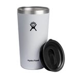 Hydro Flask 20 oz Stainless Steel Reusable All Around Tumbler White - Vacuum Insulated, Dishwasher Safe, BPA-Free, Non-Toxic