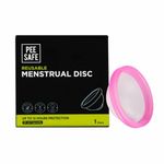 Pee Safe Reusable Menstrual Disc | 1 Reusable Menstrual Disc + 1 Spandex Storage Pouch | Capacity of 55 ml | Made of Medical Grade Silicone