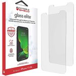 ZAGG InvisibleShield Glass Elite iPhone 11 Screen Protector and iPhone XR – Strongest Tempered Glass, Smudge-Free ClearPrint, Extreme Shatter, Impact and Scratch Protection - 2 PACK