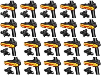 USUPERINK 20PK Ebike Turn Signal Kit, Blinkers for Electric Bike, Bike Tail Light with Turn Signals Wireless Remote Control Waterproof Bicycle Rear Light Back USB Rechargeable Fits on Any Road Bicycle