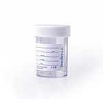 Specimen Pot/Urine Container 60ml with label and lid x (10)