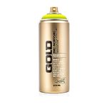 Montana Spray Can Gold Fluorescent Colours, Flash Yellow, 400 ml (Pack of 1)