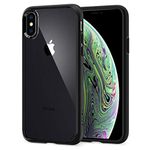 Spigen Ultra Hybrid Back Cover Case Compatible with iPhone Xs/X (TPU + Poly Carbonate | Matte Black)