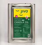 JIVO Canola Cold Press Oil,Healthiest Cooking Oil 15 LTR | Healthy Cooking Oil for Daily use | Recommended by Indian Medical Association | (Pack of 1)