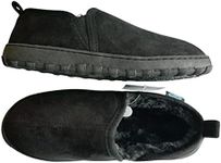 Activ8 Wellbeing Men’s Slippers With Arch Support Orthotic Insoles, Faux Fur Lined, Warm Cosy & Comfortable, Relieve the Pain from Plantar Fasciitis, For Indoor Use, Non Slip Sole - Black (8 UK)