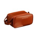 Renva Travel Toiletry Bag,Makeup Travel Bag,Toiletry Bag for Women,Double-Layer Large-Capacity Cosmetic Bag,Suitable for Cosmetics,Toiletries,Skin Care Products (1 PCS, Retro Brown)