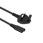 2 pin Power Cable Replacement for Sony Playstation PS5 5 PS4 4 PS3 Figure 8 Power Lead Cord