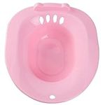 Ipetboom Sitz Bath Over The Seat Sitz Bath Hemorrhoids Postpartum Care Basin Seats for Pregnant Women Pink