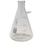 2000ml Filtering Flask, Bolt Neck with Tubulation, 3.3 Borosilicate, Heavy Wall, Karter Scientific (Single)