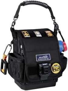 MELOTOUGH Electrician Tool Bag HVAC Tool Bags with Hard Bottom