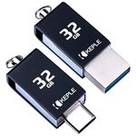 USB Memory Stick 32GB USB C 3.0 High Speed Dual OTG Pen Flash Drive Compatible with Samsung Galaxy S9 S8 S8+, S10 S10+ S10e, Note 8 9, A3 A5 A7 (2017) A8, Tab S3 9.7 S4 10.5 | 32 GB Type C Thumb Drive