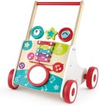 Hape Wooden My First Musical Walker Stroller Toddler/Kids Interactive Toy 10m+