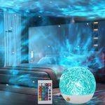 OutStep Luminorthe Cube Ocean Lamp - 16 Colors Ocean Wave Sensory Light, Ocean Wave Projector with Remote Control, Star Light Projector Night Light for Kids, Galaxy Projector for Kids Bedroom Party