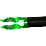 Nockturnal Fit Universal Size Green Lighted Arrow Archery Nocks 3 Pack