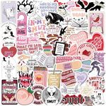 52PCS Bookish Smutty Stickers, Funny Smutty Book Stickers, Reading Stickers for Kindle, Vinyl Waterproof Booktok Aesthetic Decal for Laptop Computer Phone Water Bottle