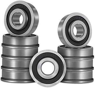 Bonbo 10Pcs Flanged Ball Bearings ID 5/8" x OD 1-3/8" for Lawn Mower, Wheelbarrows, Carts & Hand Trucks Wheel Hub, Alternative to Snapper, JD, MTD, Marathon AYP Etc, Deep Groove Ball Bearing