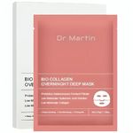 Dr Martin Bio-Collagen Mask Bio Collagen Face Mask Overnight Bio Collagen Face Mask Bio Collagen Mask Hydrating Overnight Hydrogel Mask Pore Minimizing Elasticity 4 Pack
