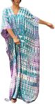 YouKD Long Kaftan V-Neck Robe Boho 