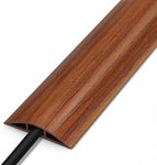 Floor Cord Cover 4FT, Wood Brown Co