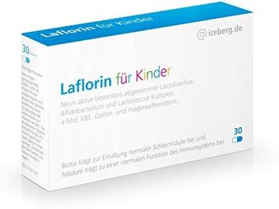 Laflorin® für Kinder - mit 9 natürlichen aktiven Darmbakterien kombiniert mit Biotin und Folsäure für die Unterstützung und den Aufbau der empfindlichen Darmflora von Kindern