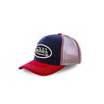 Von Dutch Men's & Women's Adjustable Trucker Cap, Soft, Durable and Comfortable, Blue, Red, Black, White, Size UK, Red, One size