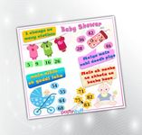 PartyStuff Baby Shower Theme Tambola Housie Tickets Designer Kukuba Kitty Games (18 Cards)