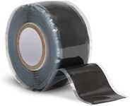 Bike Handlebar Tape - Self-Fusing Silicone Waterproofing Tape - 10 Ft Roll of Self-Bonding Handlebar Tape for Road Bike - Repair Griptape (Black)