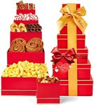 Grand Valentine’s Day Gift Basket Tower – 6-Tier Food Gift Basket for Loved Ones by On Occasion