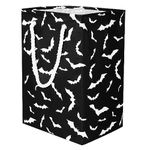 Halloween Bat Black Laundry Hamper, 78L Large Collapsible Tall Laundry Basket Waterproof Dirty Clothes Bag with Cotton Ropes Handles Washing Storage Bin for Clothes, Toys, Nursery, Bedroom, Bathroom,