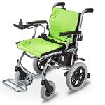 Foldable and Lightweight Electric Wheelchair - Lightest Compact Power Chair Drive with 10AH 24V Lithium Battery Power to 12 Miles