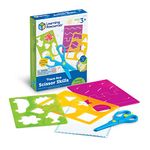 Learning Resources Trace Ace Scissor Skills Set, Homeschool, Fine Motor Stencil Set, 7 Piece Set, Ages 3+