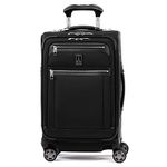 Travelpro Platinum Elite Softside Expandable Spinner Wheel Luggage, Shadow Black, Carry-On 21-Inch