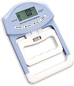 SUAVER 200lbs/90 kg Dynamomètre à main force de préhension numérique mètre de mesure automatique des main Grip Main électronique dynamomètre Grip mesureur (Bleu)
