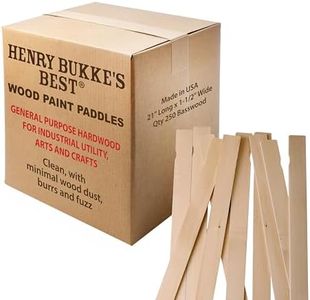 Henry Bukke's Best 5-Gal Paint Stir Sticks, 250 Ct, 1.5" Wide, Lower-Uptake