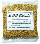 KOO Retails Dry Shrimp Prawns Fish Food 1kg, Bio Floc Aquarium Use, Very Small,