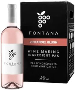 Fontana Zinfandel Blush Wine Kit Ingredients - 6 Gallon DIY Kit - Makes 30 Bottles of Wine