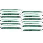 Forearm Forklift 30" Long Movers Rubber Band to Secure Moving Blankets and Keep Furniture Doors and Drawers Closed, Green, Pack of 12