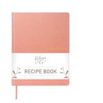 Rileys Blank recipe books to write in your own recipes 21,6 x 28 cm, Hardcover recipe journal for own recipes with conversion chart, notebook journal for handwritten food diary, 120 pages (Pink)