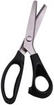 Dressmaking Pinking Shears Crafts Zig Zag Cut Serrated Scissors Serrated Fabric - Durable Stainless Steel Blade, Ergonomic ABS Handle - Versatile Fabric Cutting Choices