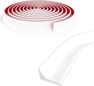 Barrière de Douche Pliable-Silicone Seuil de Douche Barrage D'Eau Autocollante, 100CM Joint Porte Douche Barriere de Douche Anti Débordement pour Baignoire, Coins, Évier(Blanc)