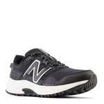 New Balance Women's 410v8 Trail Running Shoes, Blacktop/Sea Salt/Black, 7 Wide