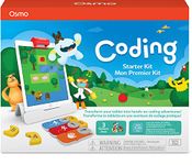 Osmo - Coding Starter Kit for iPad - 3 Hands-on Learning Games - Ages 5-10+ - Learn to Code, Coding Basics & Coding Puzzles - iPad Base Included.