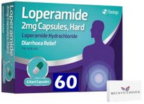 60 Anti Diarrhea Loperamide 2mg Capsules (10 Packs - 6 Capsules Each) – Fast-Acting Anti Loose Motion Instant Diarrhoea Relief Tablets