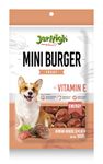 Jerhigh Chicken Dog Treats, Human Grade High Protein Chicken, Fully Digestible Healthy Snack & Training Treat, Free from by-Products & Gluten, Mini Burger (5 X 100g) Sold by DogsNCats